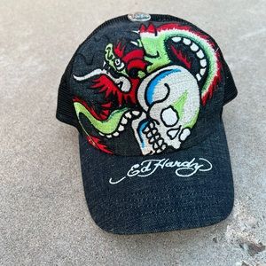 Ed Hardy Trucker Hat Y2K